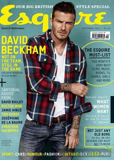 David Beckham Esquire Sept 2012.