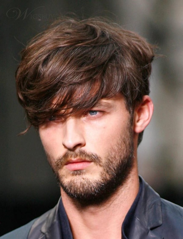 Kiểu tóc nam cho mùa thu: Tóc tỉa phần mái so le