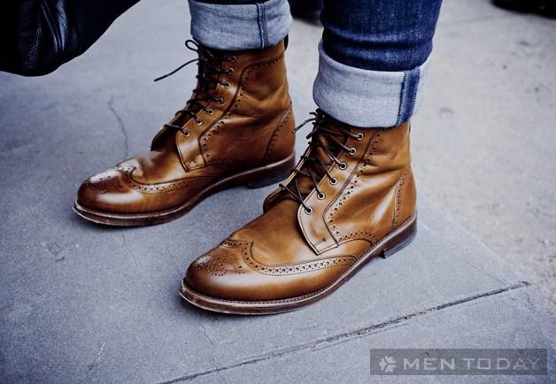 Phối đồ nam đa phong cách với boots cho chàng đón thu đông