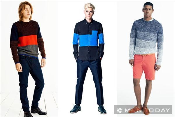 Block stripes: Xu hướng thời trang nam xuân/hè 2014