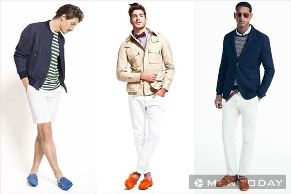 Giày nam màu sắc: Xu hướng thời trang nam xuân/hè2014