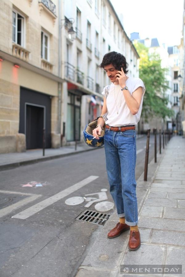Ngắm street style cực chất của các chàng trai Paris