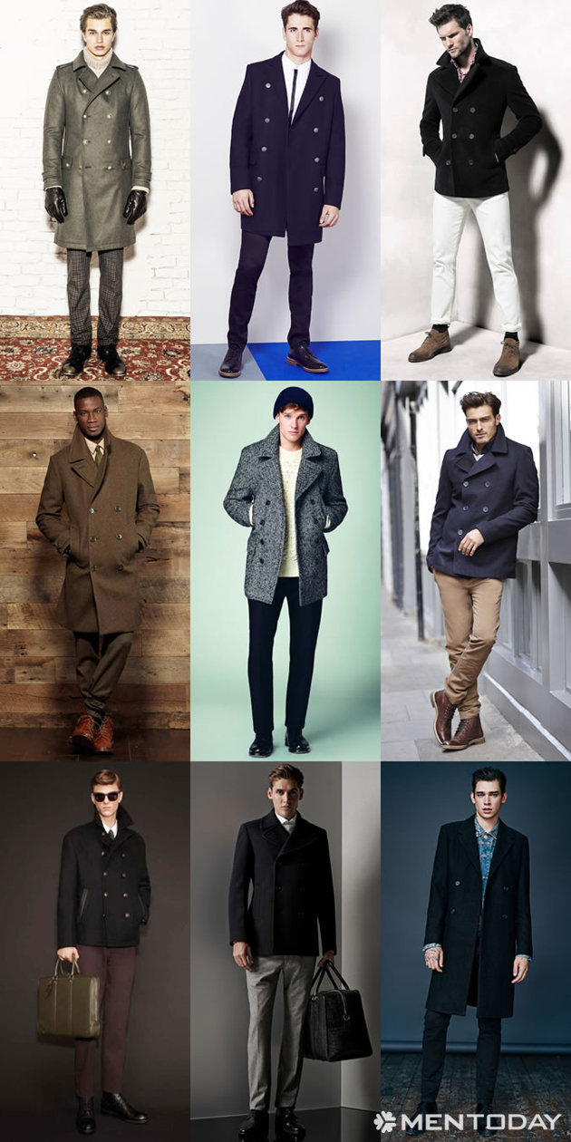 Những mẫu áo khoác pea coat đầy phong cách