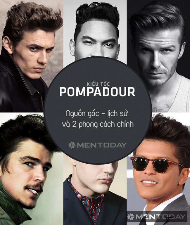 Kiểu tóc Pompadour: Nguồn gốc và phong cách